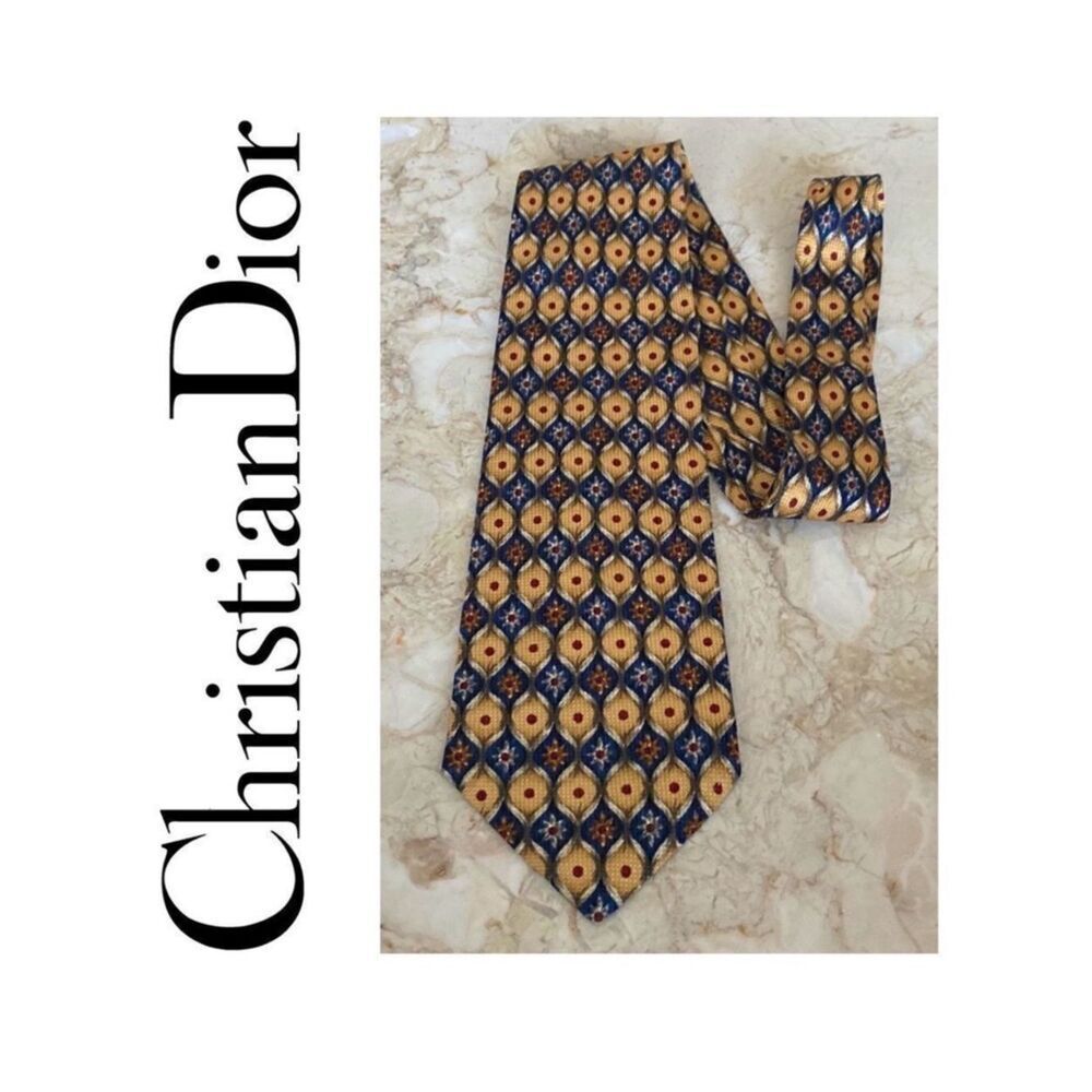 Vintage Christian Dior 100% Silk Tie
